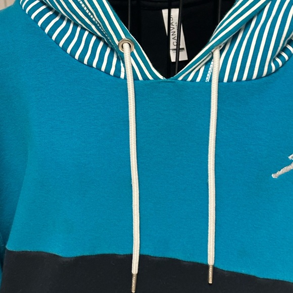 Puma medium unisex pullover hoodie with front pockets blue black color b… - Picture 5 of 13